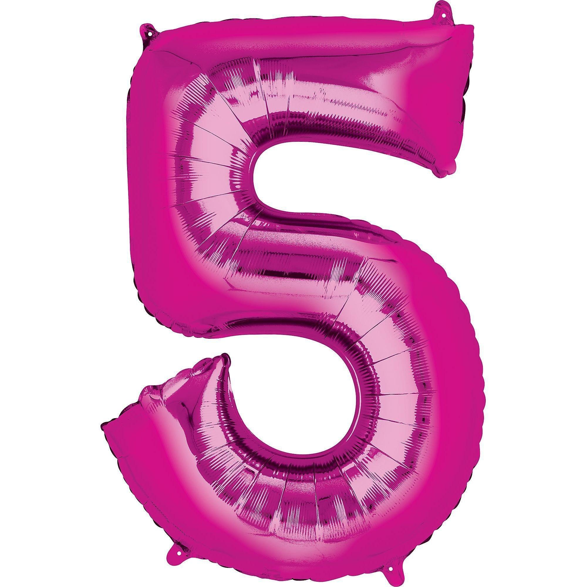 34in Number (0-9) Balloon, Assorted Colors