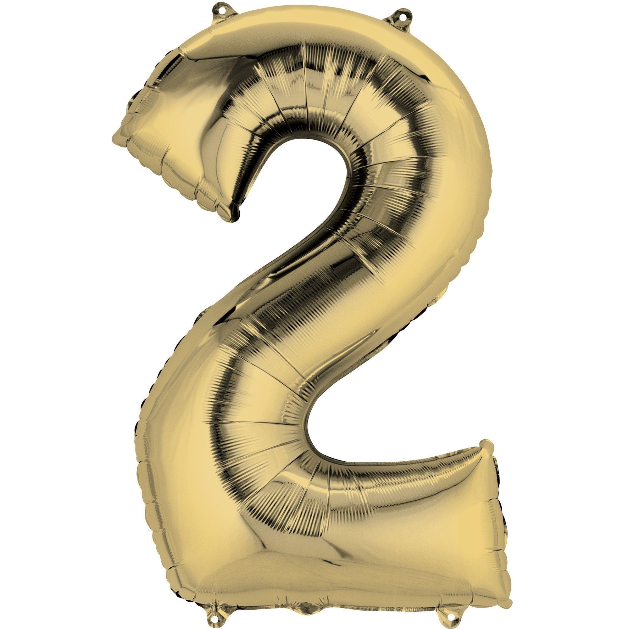 34in Number (0-9) Balloon, Assorted Colors