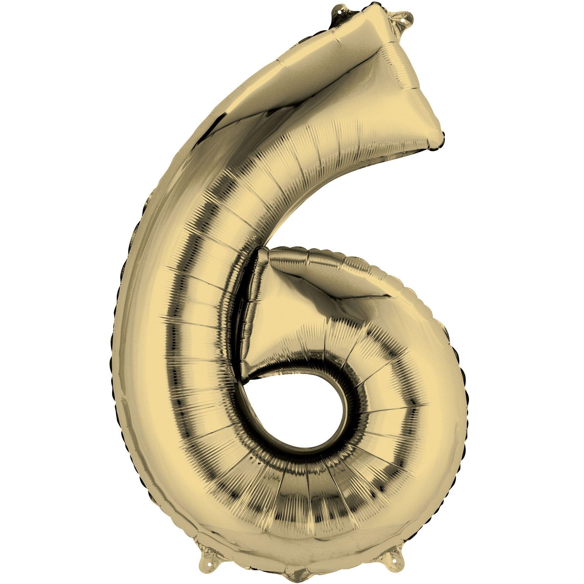 34in Number (0-9) Balloon, Assorted Colors